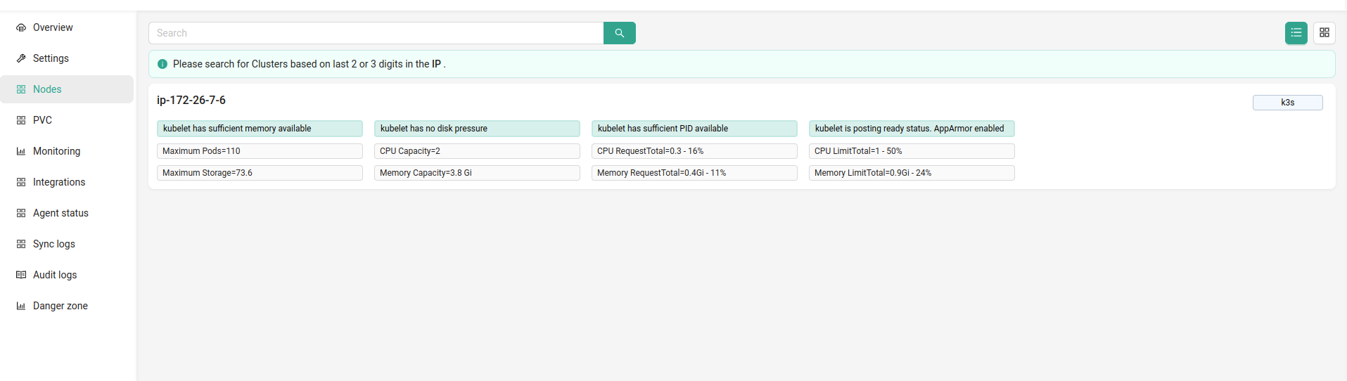 Now we have a cluster, you can see the nodes in this cluster. And use it as you wish.